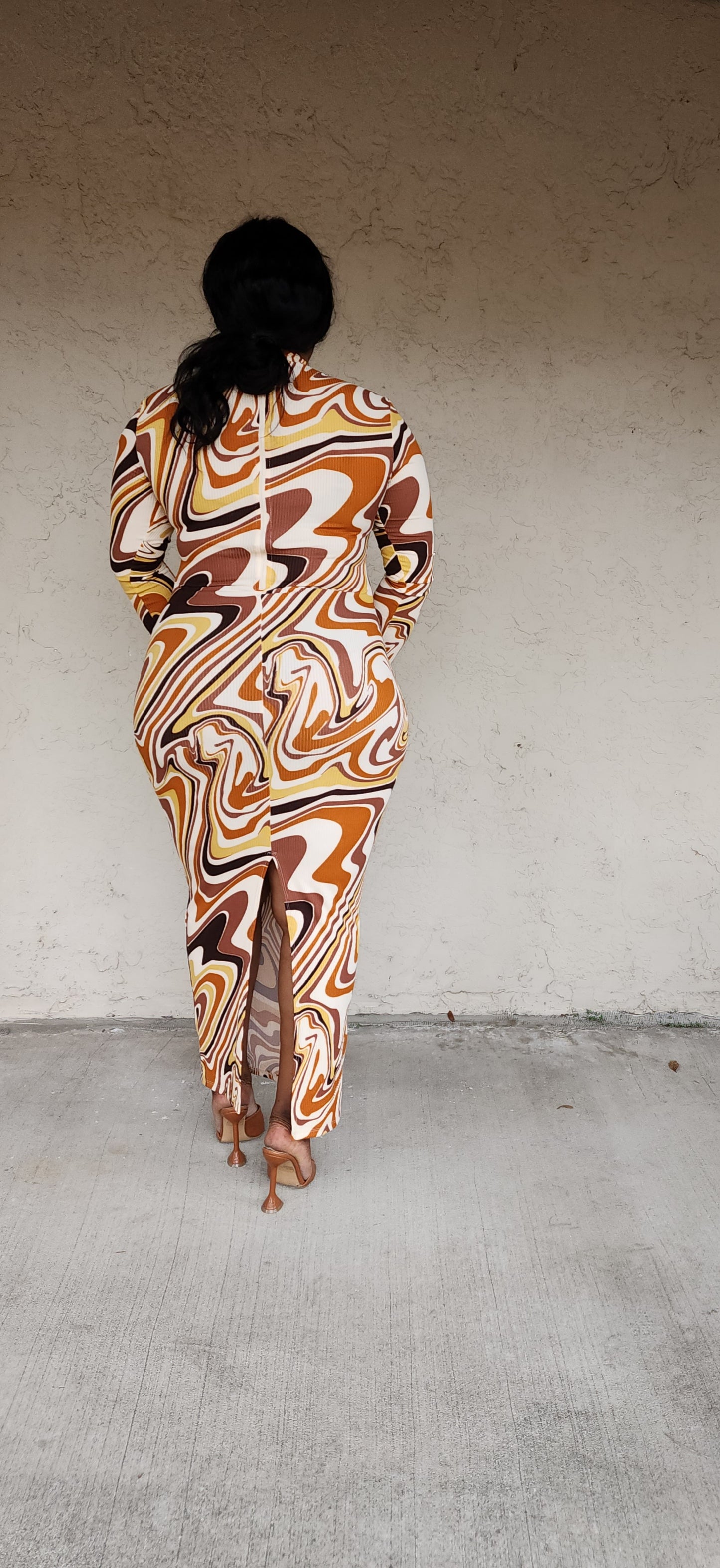 Marble Wonder Maxi Dress