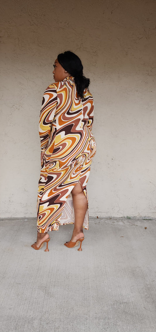 Marble Wonder Maxi Dress