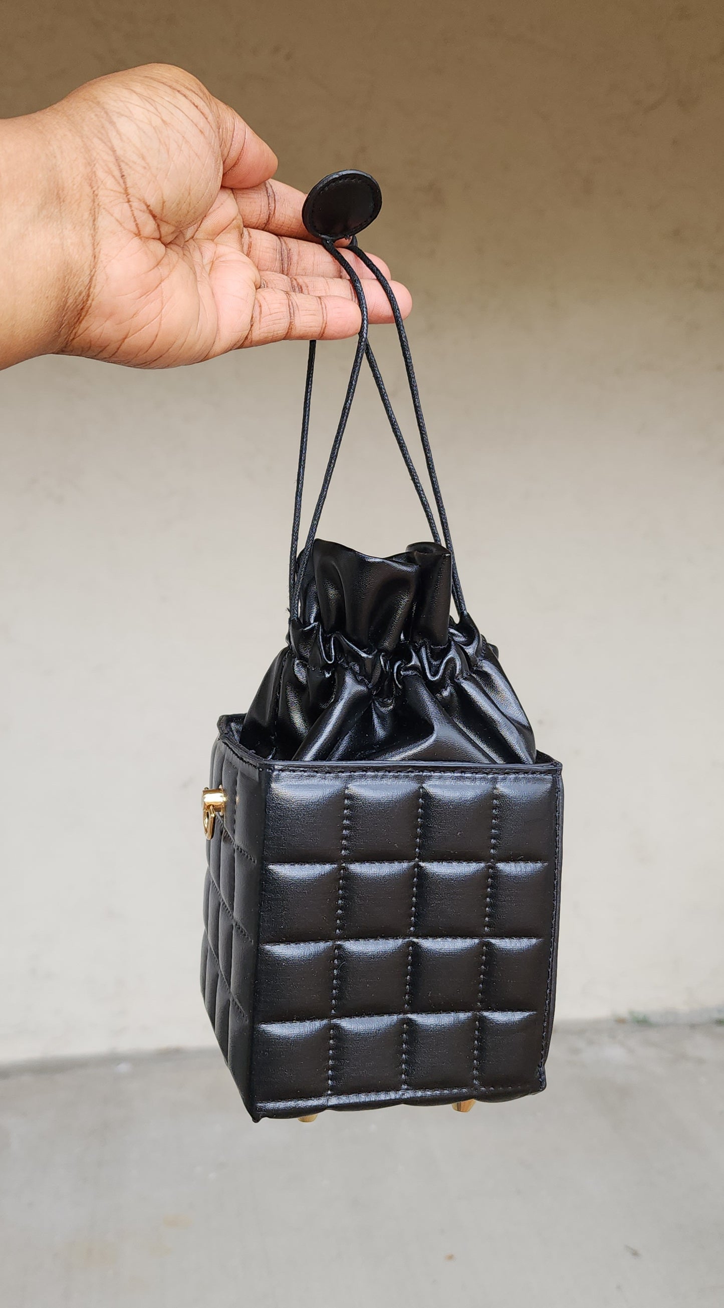 Quilted Cube Handbag