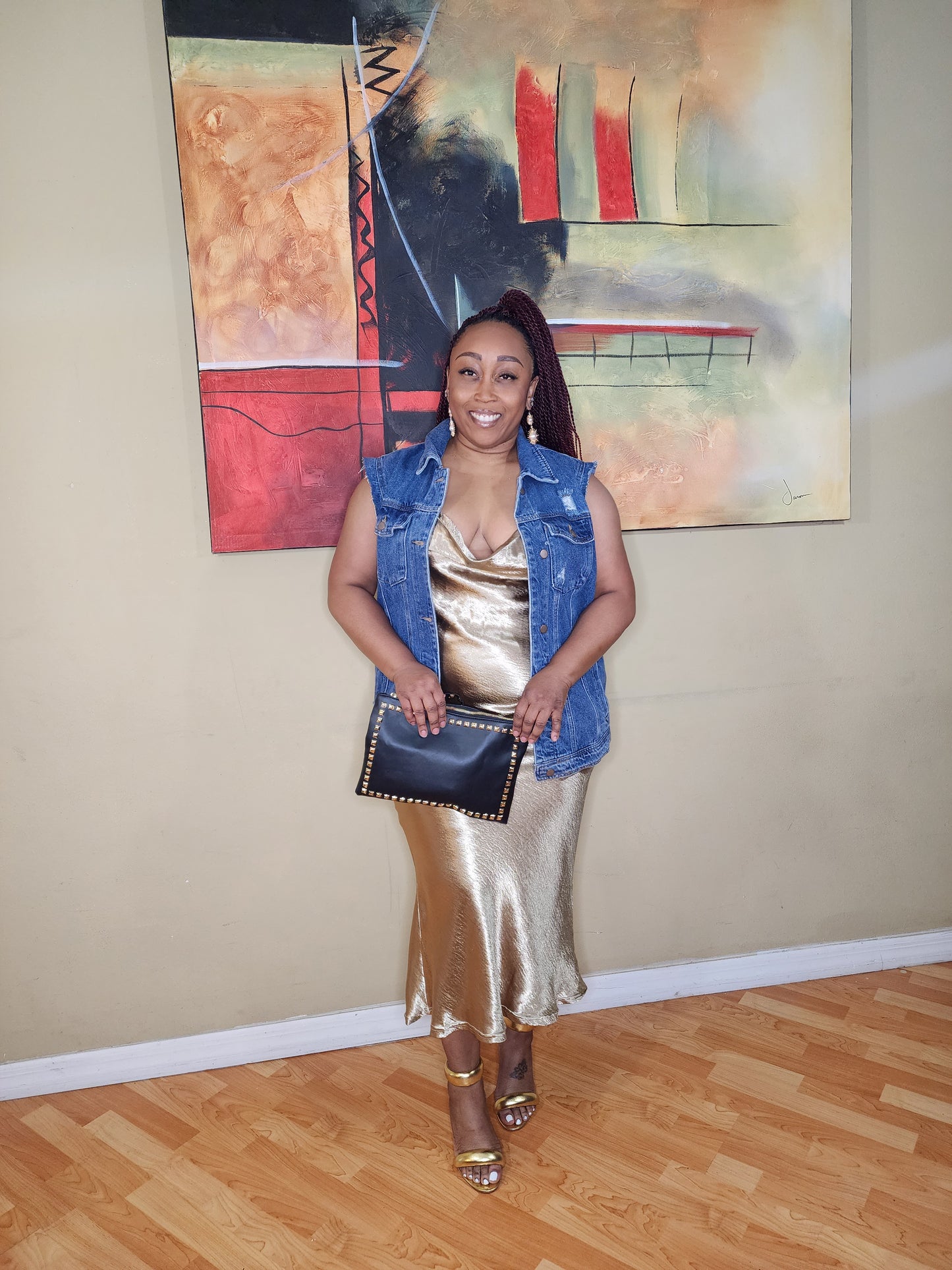 What A Stud Clutch Bag