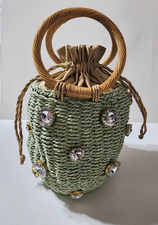 Essential Charm Wicker Handbag