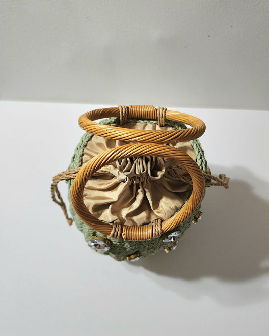 Essential Charm Wicker Handbag