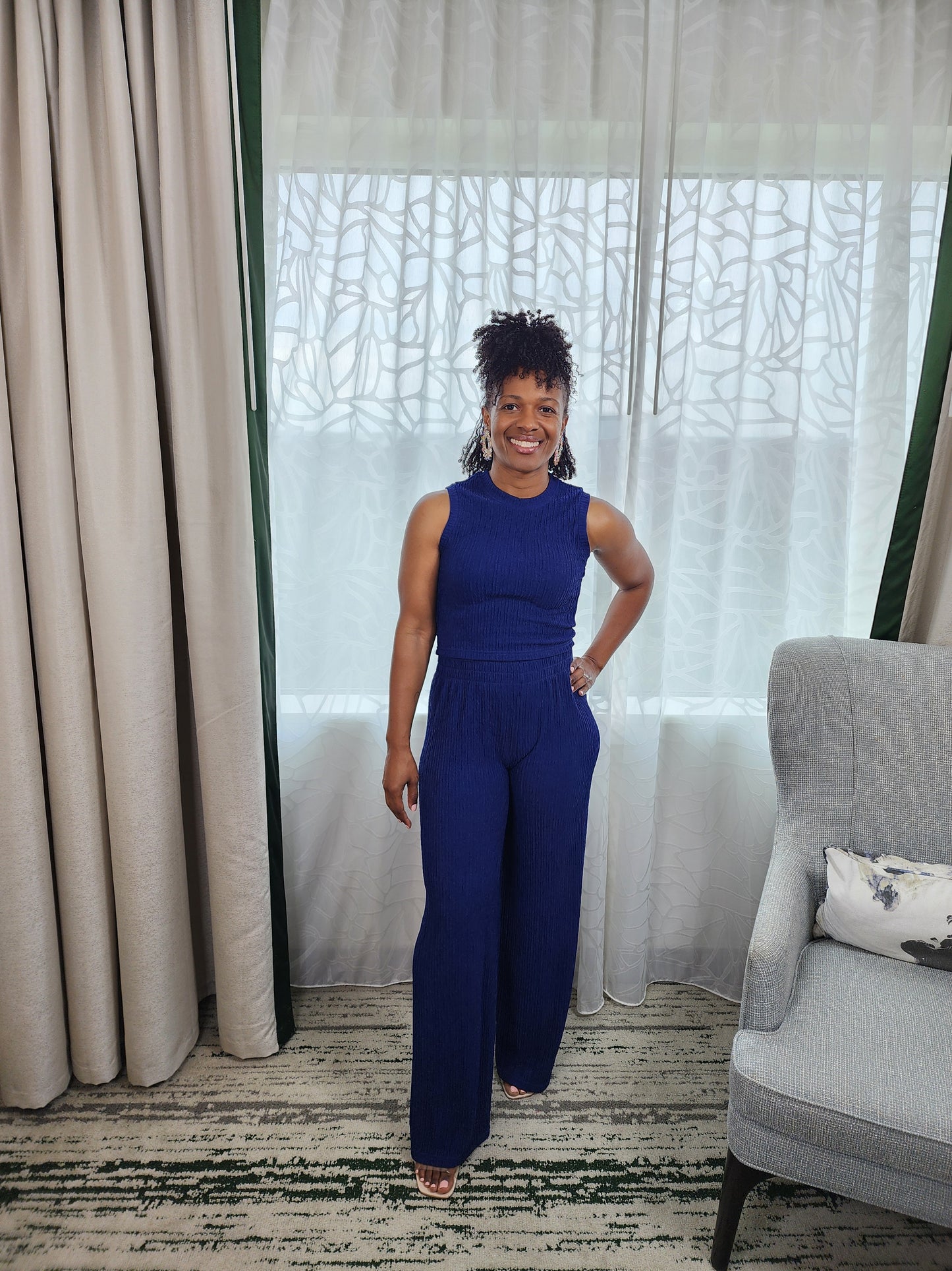 Stylish Invite Two-piece Pant Set