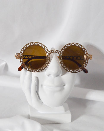 Retro Metal Laser Cut Round Frames - Luxe 81