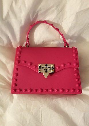 Stud Life Shoulder Bag - Pink - Luxe 81