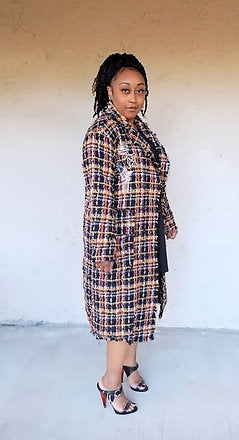 Top Diva Tweed Coat - Luxe 81