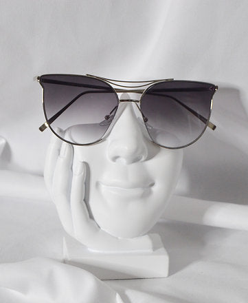 Semi Rimless Metal Cat Eye Frame - Luxe 81