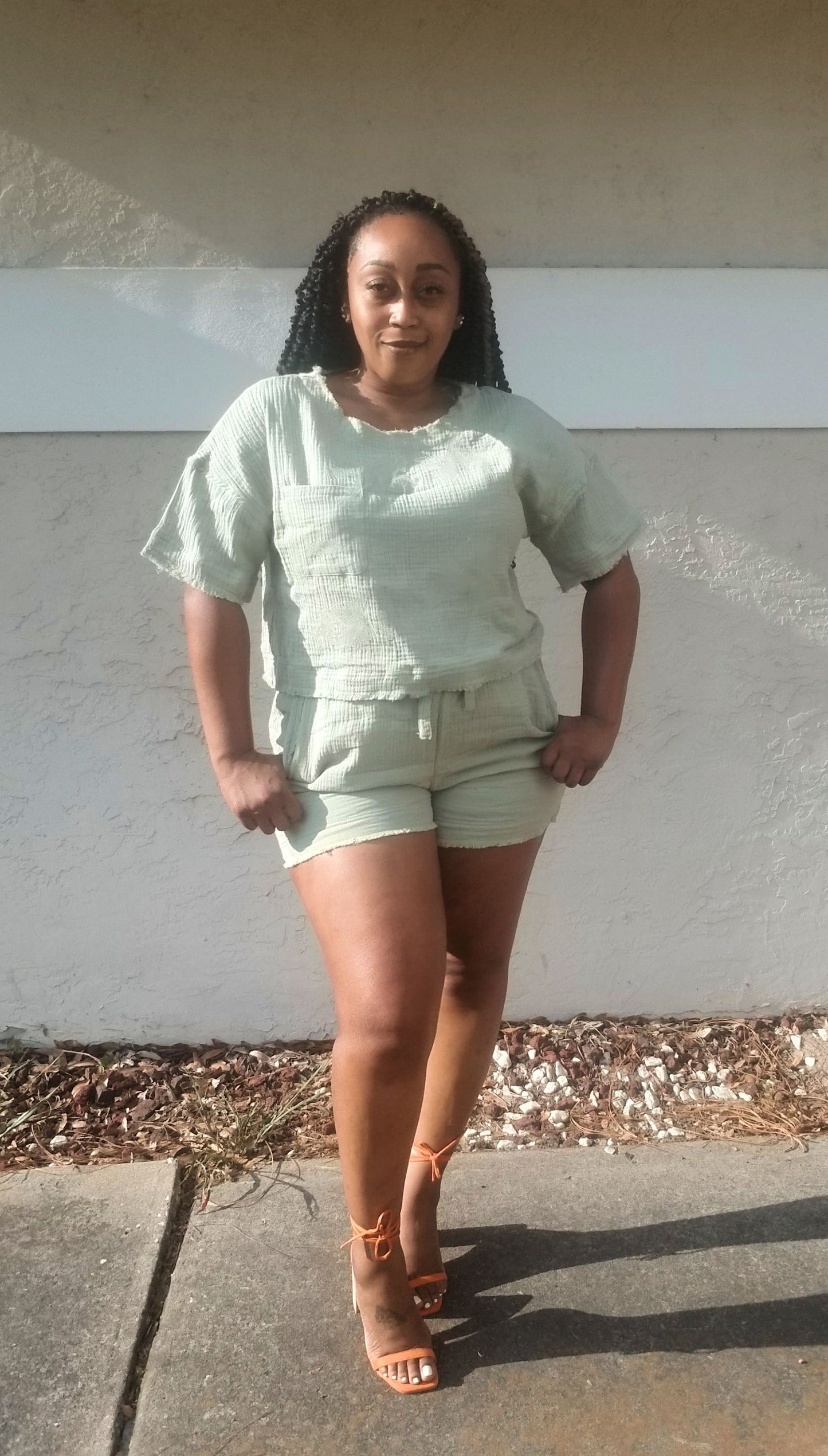 Just Vibin Short Set