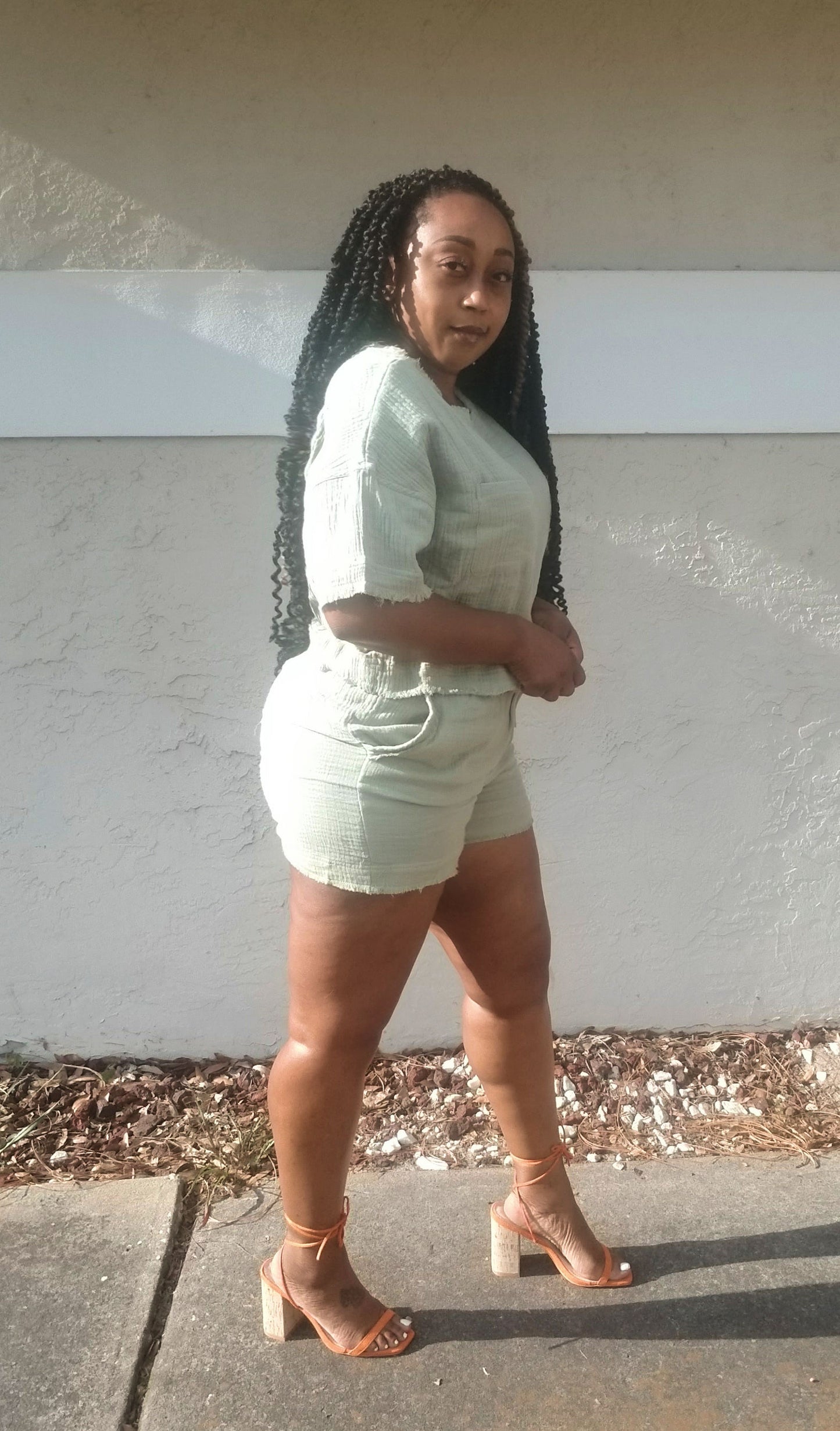 Just Vibin Short Set