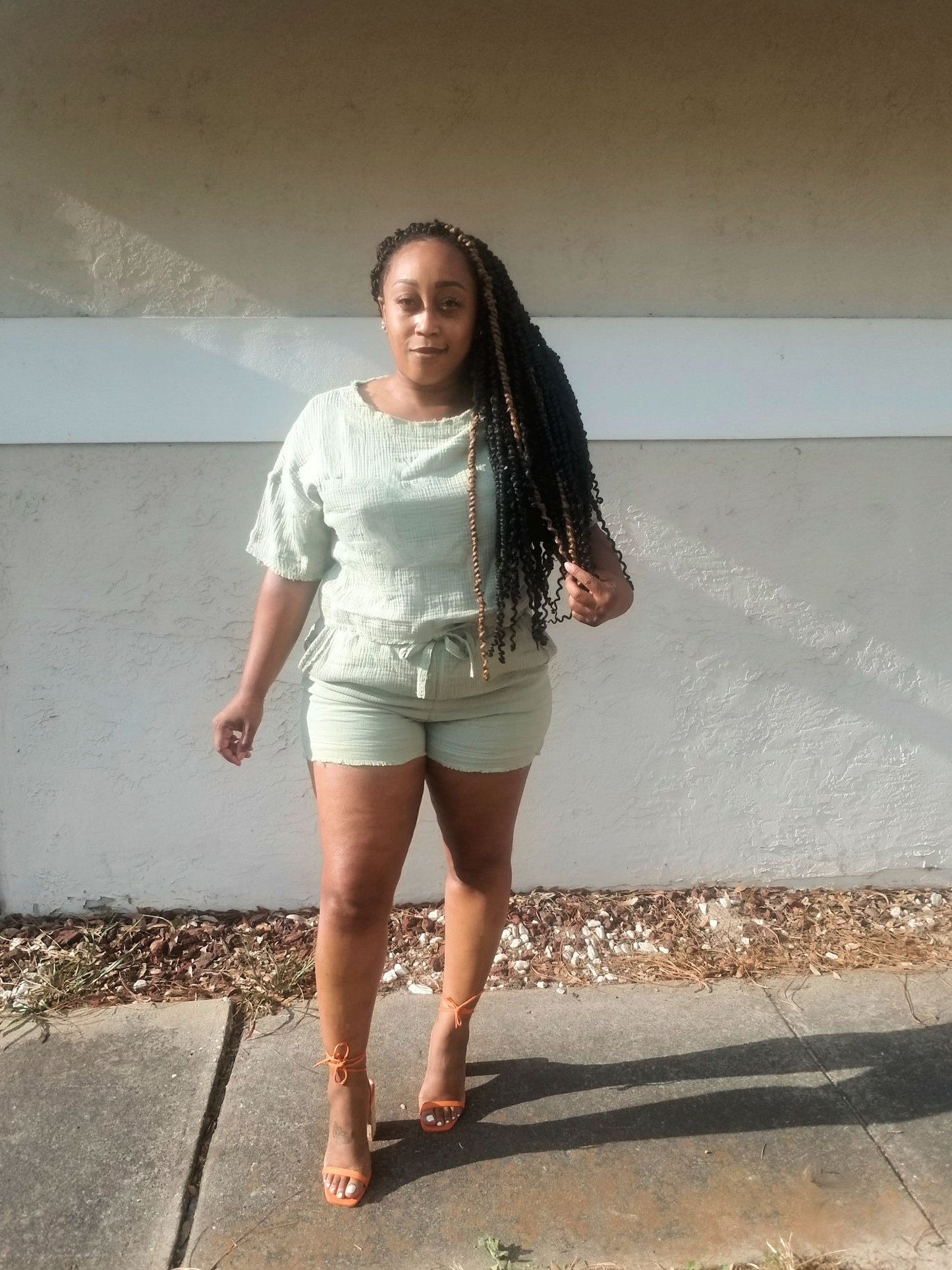 Just Vibin Short Set