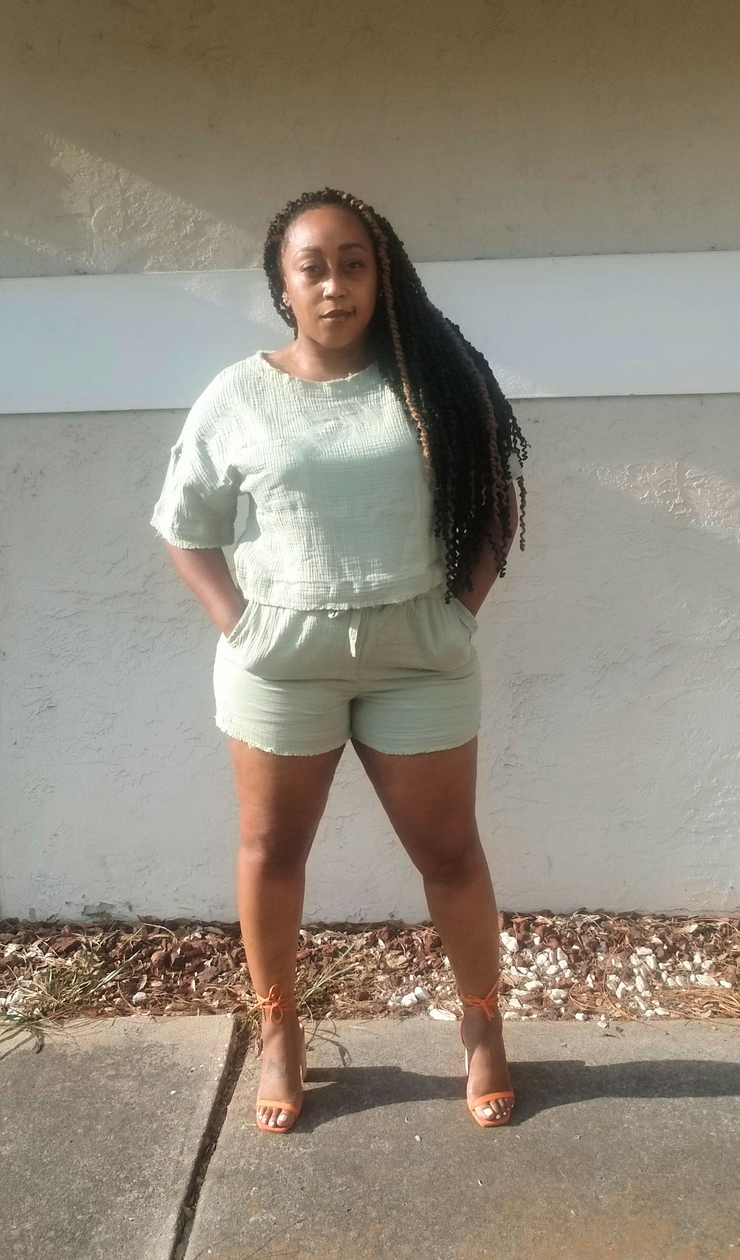 Just Vibin Short Set