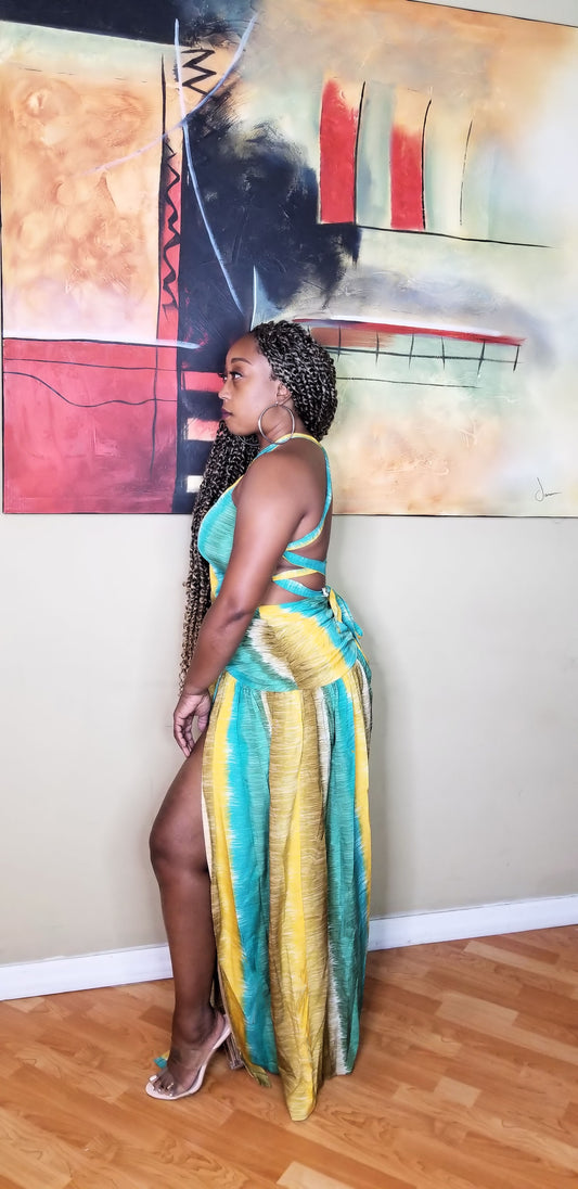 Island Sunset Maxi Dress