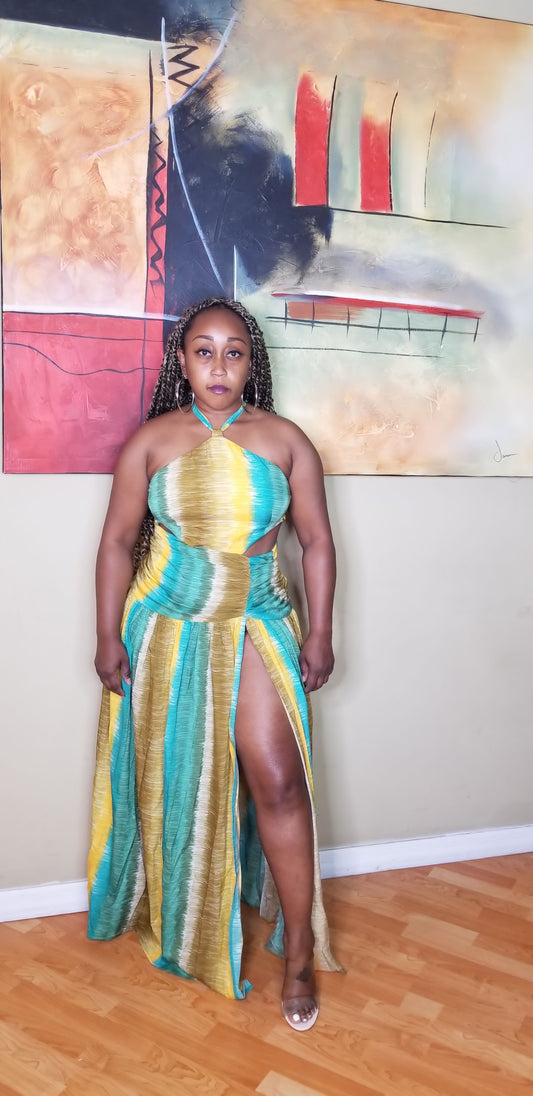 Island Sunset Maxi Dress