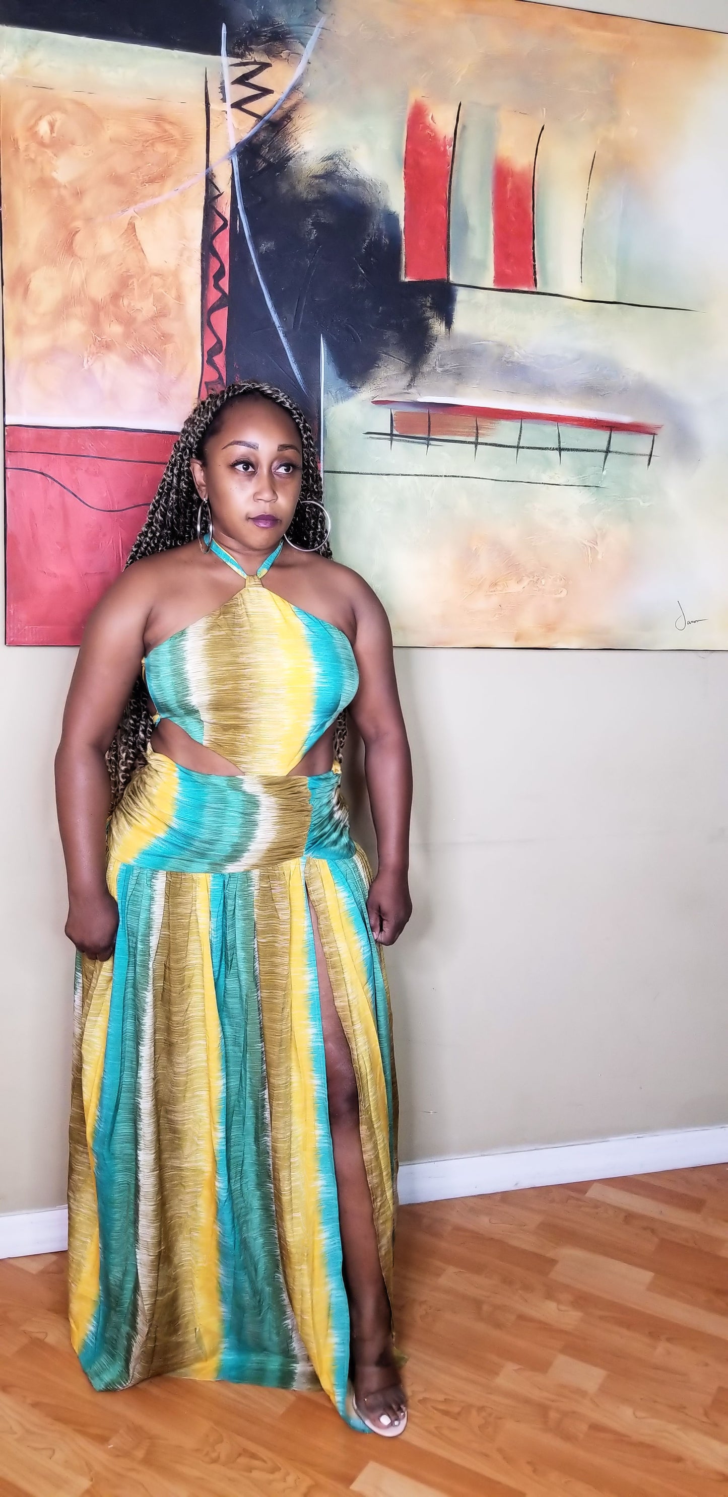 Island Sunset Maxi Dress