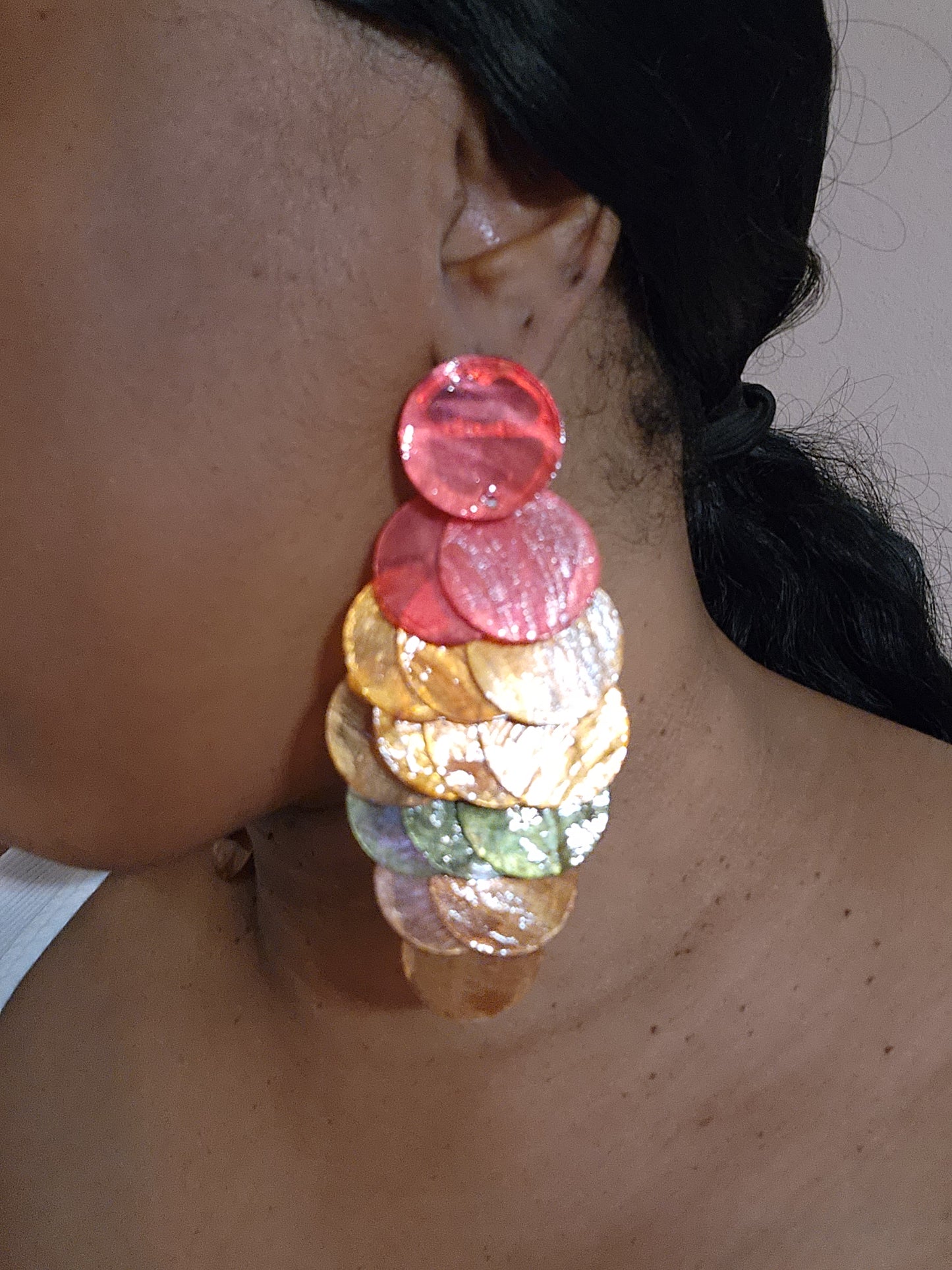 Disc Galore Drop Earrings