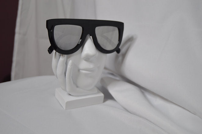 Oversize Chunky Colored Mirror Flat Top Sunglasses - Luxe 81