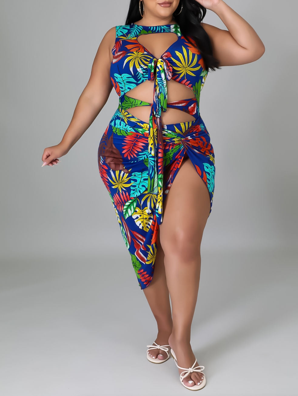 A Tropical Dream One-Piece and Cover-Up