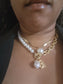 Pearls and Chains Charm Necklace