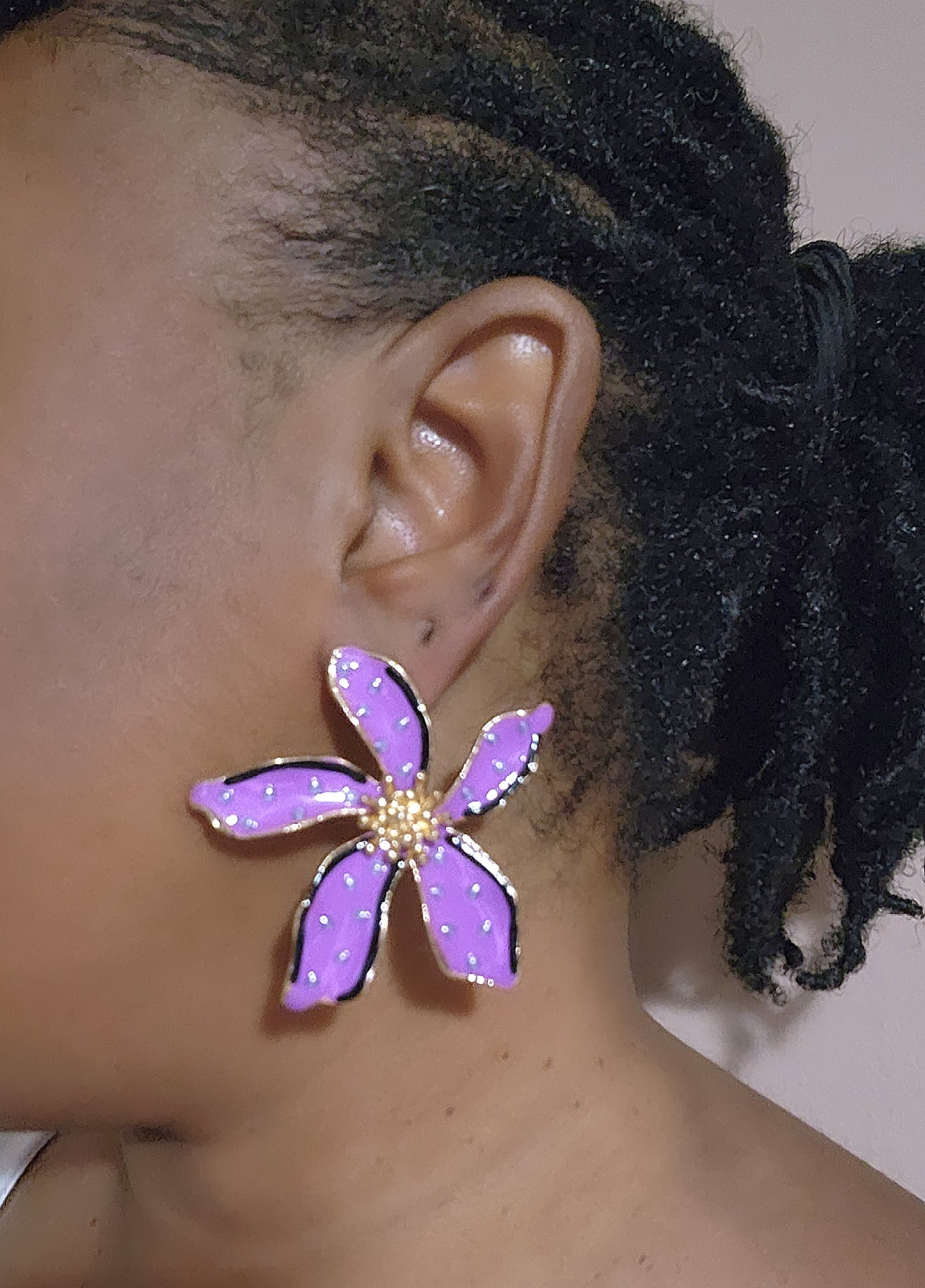 Ceramic Flower Bomb Earrings