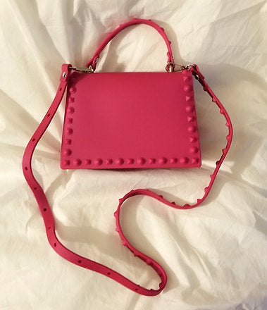 Stud Life Shoulder Bag - Pink - Luxe 81