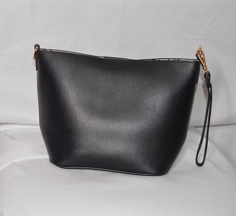 2Way Top-Handle Shoulder Bag - Black - Luxe 81